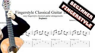 TOP 10 easy fingerstyle classical guitar tabs in 2024