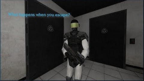 What happens when you escaped from the guards in SCP containment breach?