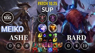 EDG Meiko Ashe vs Bard Sup - KR Patch 10.25