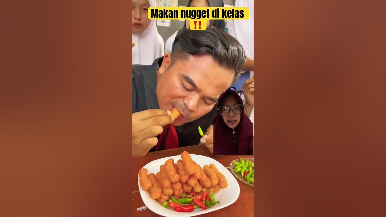 Makan nugget di kelas ‼️ #sekolah #mukbang #funnyvideo
