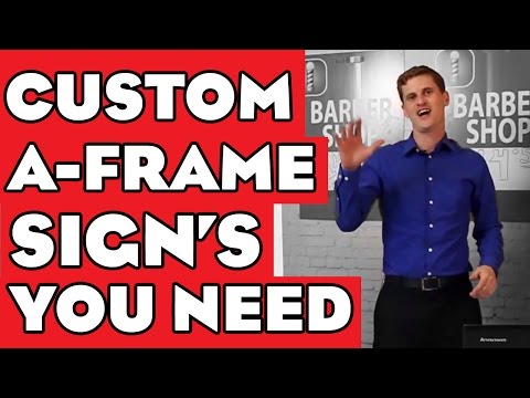 DIY A-Frame signs - How to beat the sign mafia and save $$$$