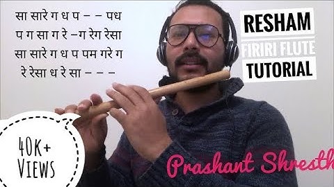 Resham Firiri Basuri Tutorial || रेशम फिरिरी मा बासुरी बजौन सिकौ || D scale