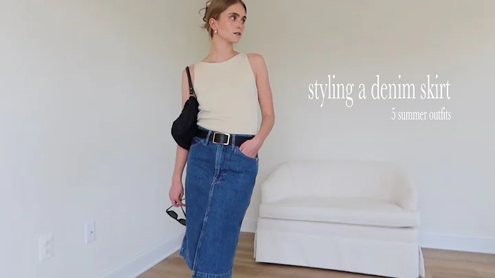 5 ways to style a denim skirt for the summer | 1 skirt 5 ways