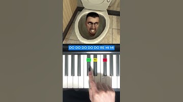 Thumbnail of Skibidi Toilet Song 🚽 😁 Solfege Piano Tutorial