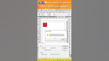 Step and Repeat in Indesign - Very useful Indesign Feature #indesign #shorts