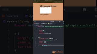JavaScript Character counter | TechWithTwin