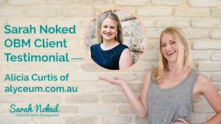 Sarah Noked OBM Client Testimonial | Alicia Curtis