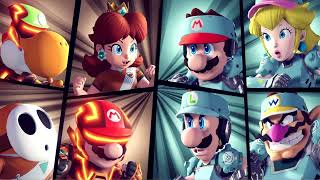 Strikers Showdown Team Daisy, Mario, Yoshi, Shy Guy vs Rivals Team in Mario Strikers