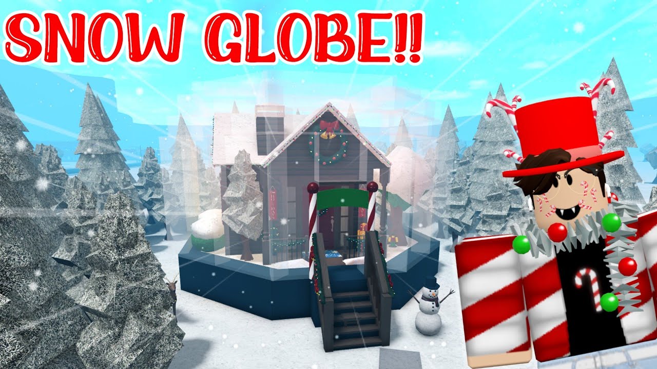 i built a SNOW GLOBE HOUSE in bloxburg... - YouTube