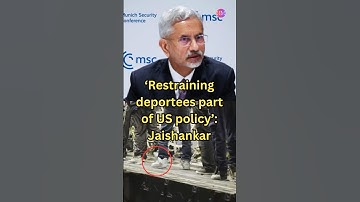 S Jaishankar reacts to illegal Indians deported from US | #jaishankar #deportation #trump #indianews