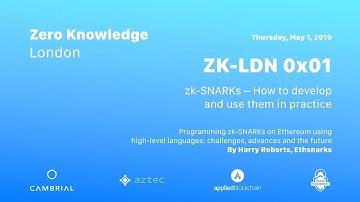 ZK-LDN 0x01: Programming zk-SNARKs on Ethereum - Harry Roberts
