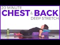 20 minute Deep Stretch Yoga for Chest & Back | Sarah Beth Yoga