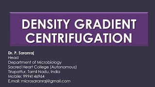 Density Gradient Centrifugation