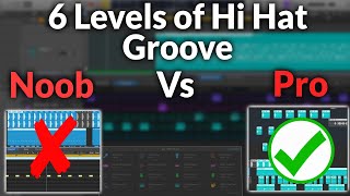 BASIC vs PRO Hi Hat Patterns - 6 Levels of Groove