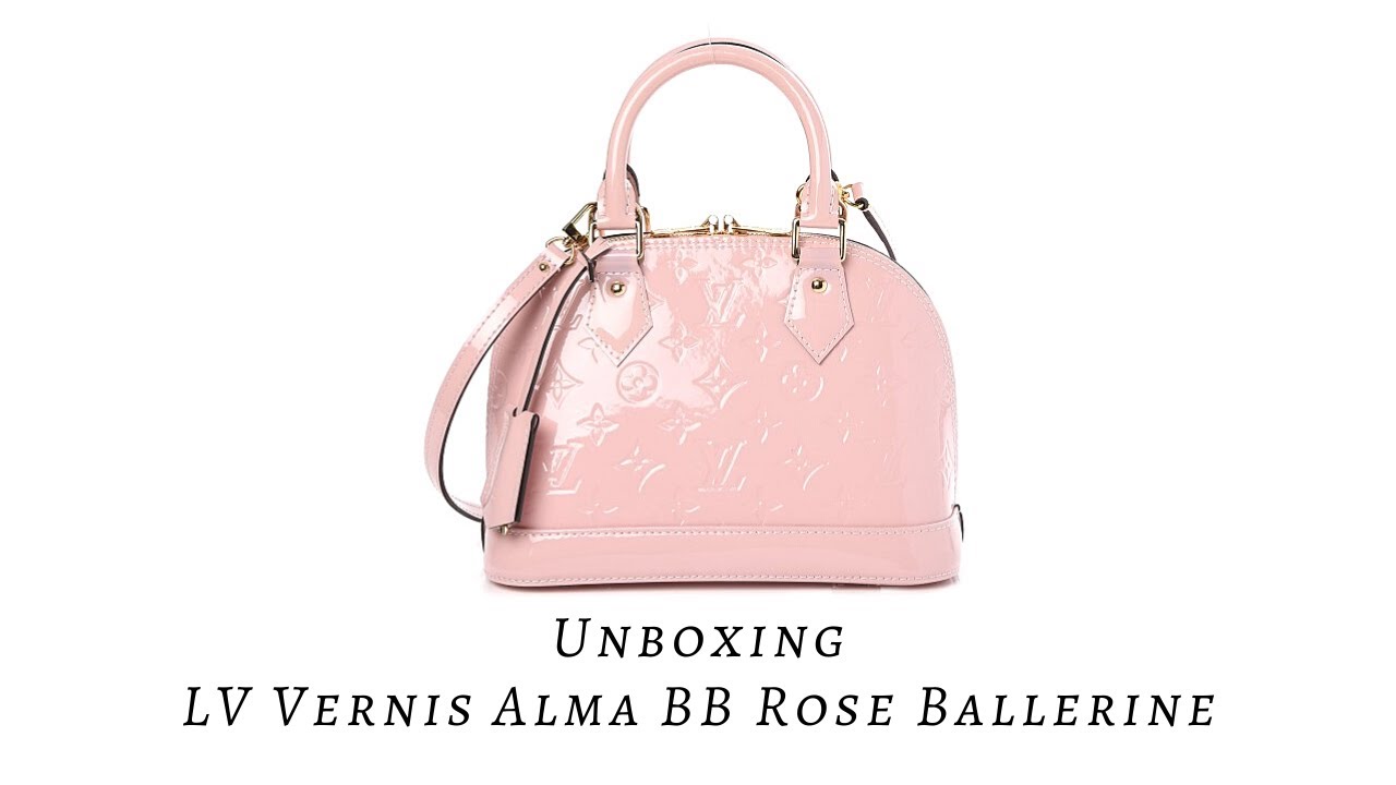 Louis Vuitton Alma BB Rose Ballerine Unboxing 