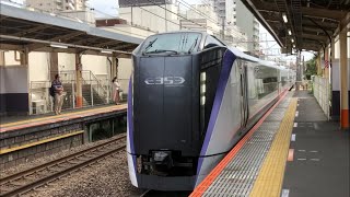 E353系S102編成が西八王子を通過するシーン