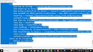 Visual Studio Proyecto Web WebService CRUD Encriptación Métodos Web Encriptación Desencriptación