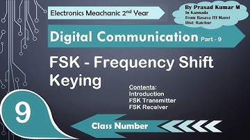 Frequency Shift Keying| Digital Communication Part-9| Trade Theory| EM 2nd Year| Basava ITI Manvi