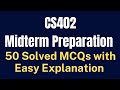 CS402 Theory of Automata Midterm MCQs Preparation [50 Solved with Easy Explanation]