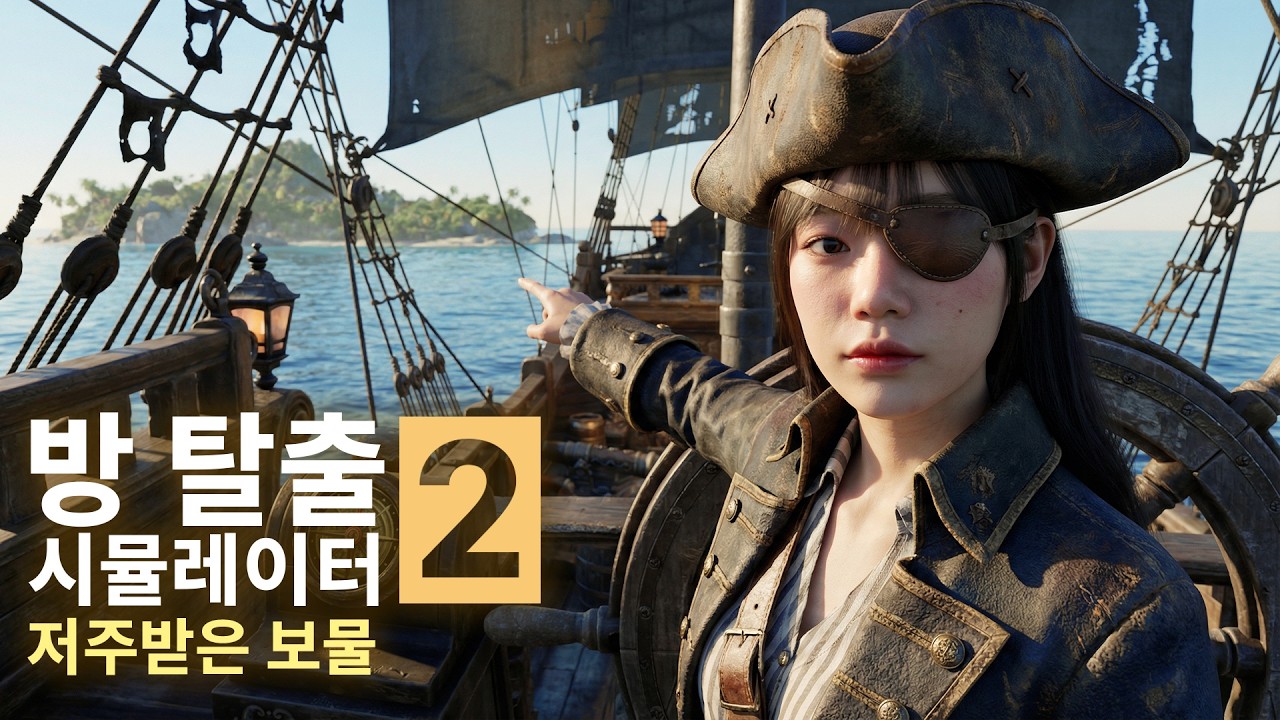 해적선 타고 보물 찾으러 가는 방탈출 테마 저주받은 보물 [방 탈출 시뮬레이터 2 | Escape Simulator 2]