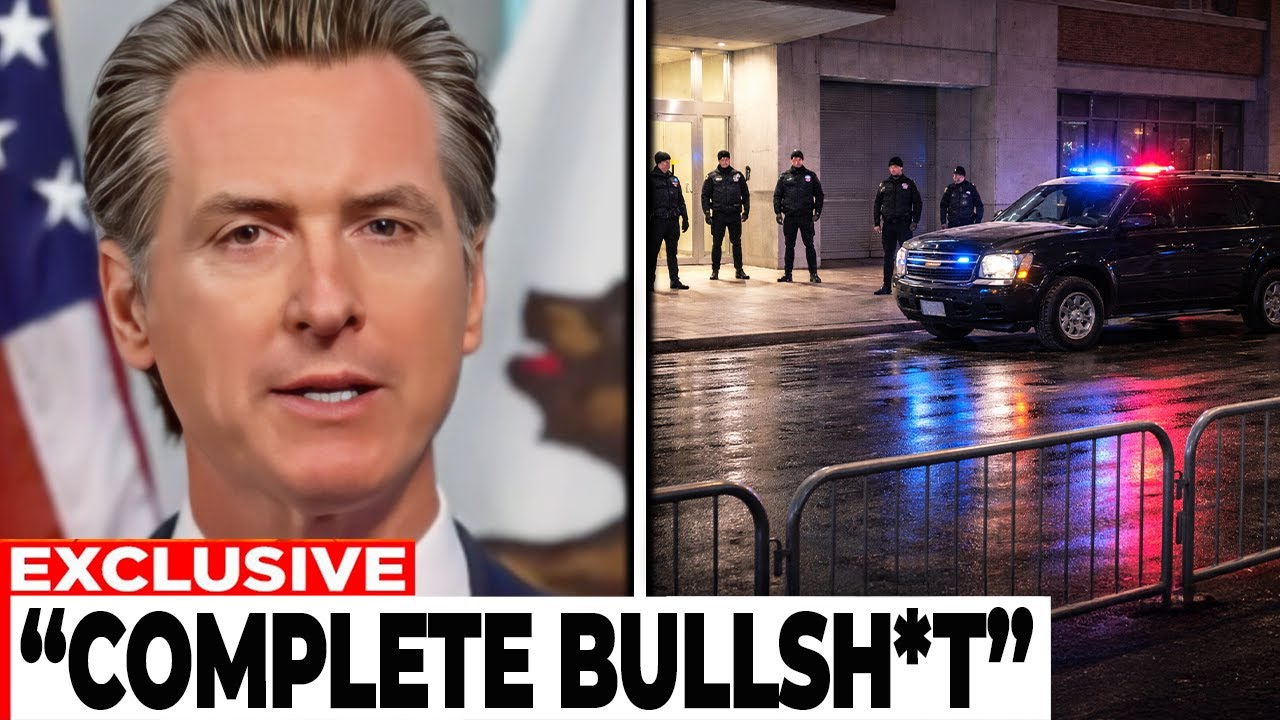 Governor Of California LOSES IT After Being DENIED Entry To USA House In Davos!