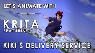 Let's Animate Ep. 6  Krita: Kiki's Delivery Service