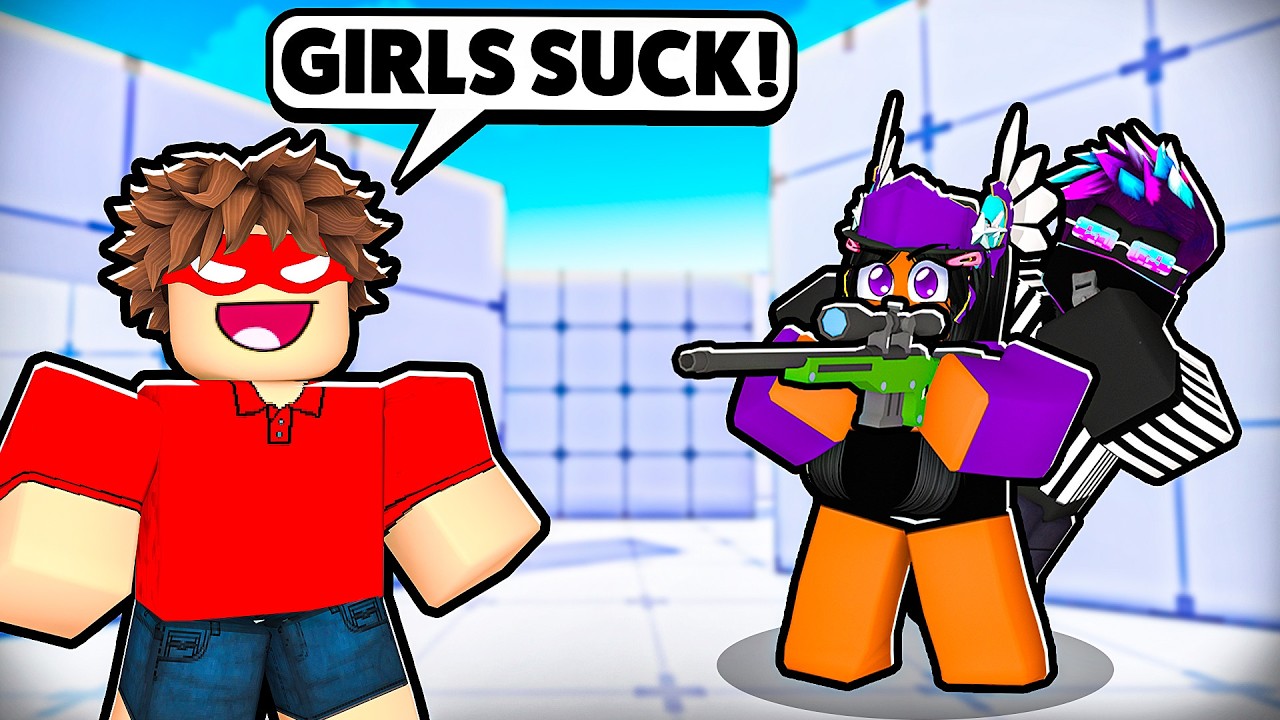 I trained a EGIRL to DESTROY MY FRIEND in Roblox Rivals! - YouTube