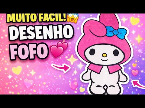 Como Desenhar My Melody Passo a Passo 🐰💖 | Desenho Fofo e Fácil