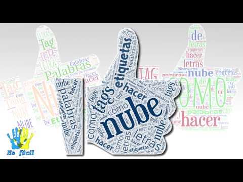 Crear 🌟NUBE DE PALABRAS 🌟o etiquetas. Tutorial WORDART .