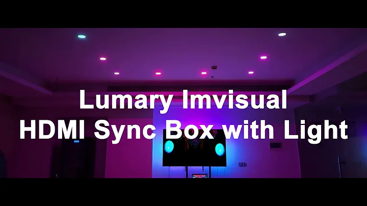 2 In 1 Lumary smart HDMI Sync Box Kit with recessed lights (L-SD6A4)