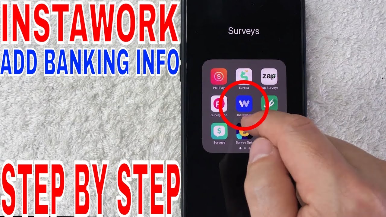How To Add Banking Information To InstaWork App 🔴 - YouTube