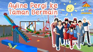 Celand Throwback Vlog | Baby Ayline Pergi ke Taman Bermain | Sakura School Simulator