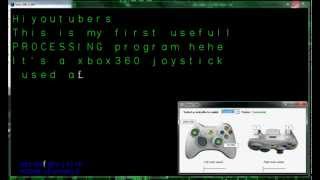 xbox360 joystick in Processing used as keyboard V1 char MATRIX