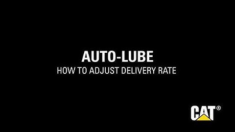 Cat® Performance Hammers | How To Adjust Autolube Delivery Rate