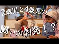口達者な長女と破天荒次女の戦いが勃発！？[4歳&2歳姉妹]