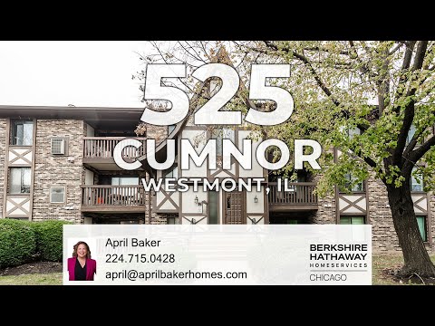 525 Cumnor Road 104, Westmont, IL home video tour