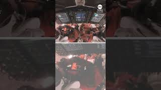 Members of the Artemis II crew suit up ahead of reentry