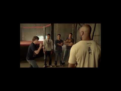 Never Back Down 2  The Beatdown   Michael Jai White Shows Evan Peters How to Kick a Bag   Nice