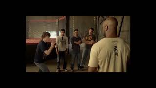 Never Back Down 2  The Beatdown   Michael Jai White Shows Evan Peters How to Kick a Bag   Nice