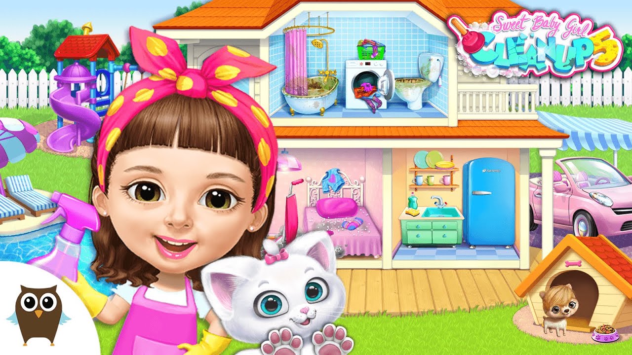 Sweet Baby Girl Cleanup 5 - Game Created with TutoTOONS