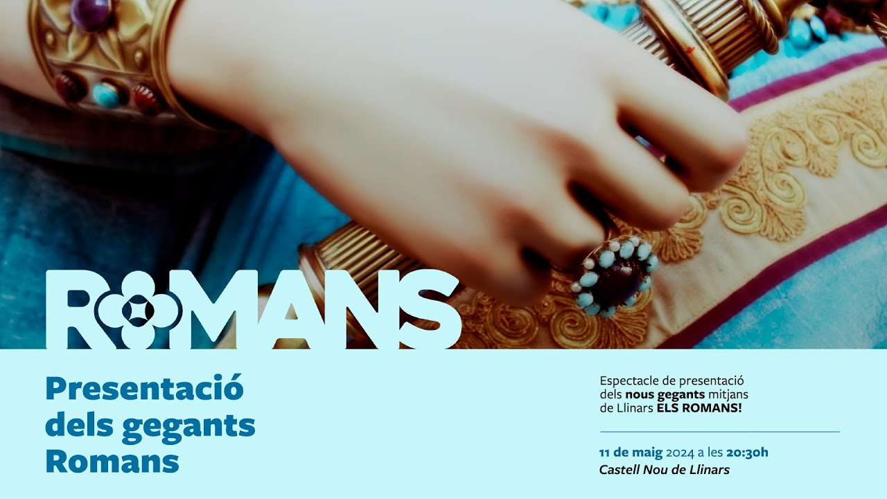 Espectacle d'estrena dels nous gegants mitjans romans de Llinars Heredita i Gal·la