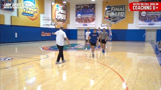 🏀 Tennessee head coach Rick Barnes emphasizes the importance of passing while showing this "She...