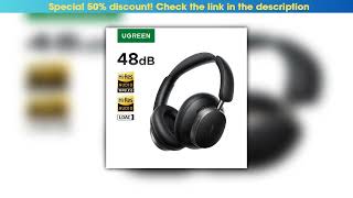 Flash Sale UGREEN Studio Pro 48dB ANC Wireless Headphones Over Ear Bluetooth Earphones Active Noise