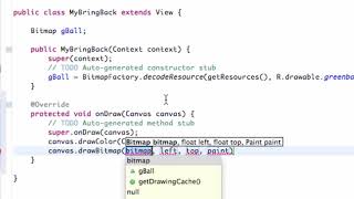 Android Developing Applications Tutorial 64 Drawing Bitmaps to Canvas View