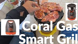 μποτιλια Go Gas 5kg με εξάρτημα Coral Gas Smart Grill παρουσιαση