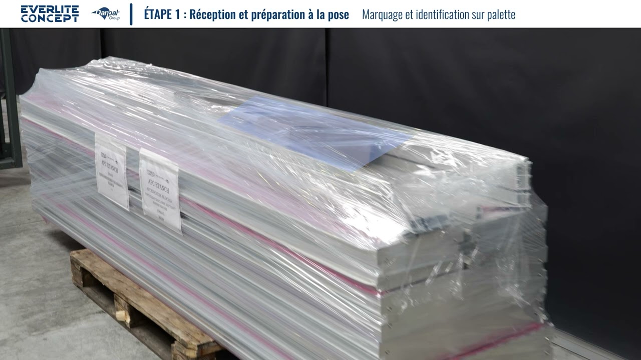 Marquage et identification sur les palettes livrées