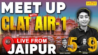 CLAT 2024 AIR-1 Live from Jaipur | CLAT Toppers' Strategy | Toppers' Talk with CLAT Toppers