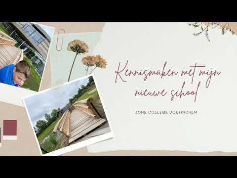 Na de zomer naar het Zone college Doetinchem. De route naar school verkennen