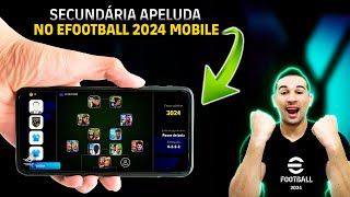 SECUNDÁRIA APELUDA NO EFOOTBALL 2024 MOBILE,EVENTOS E RANKED AO VIVO
