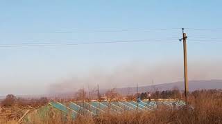 Дым который приписывают заводу "Электроцинк"